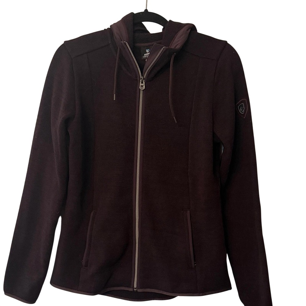 Kuhl Alska Deep Plum Burgundy Full Zip Hoody Womens Small